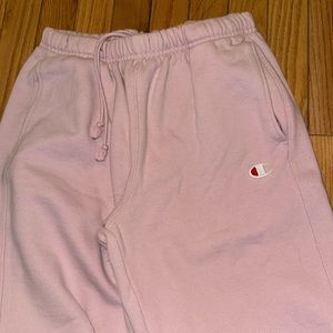 light pink champion sweats